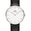 Черен часовник Classic Sheffield Daniel Wellington