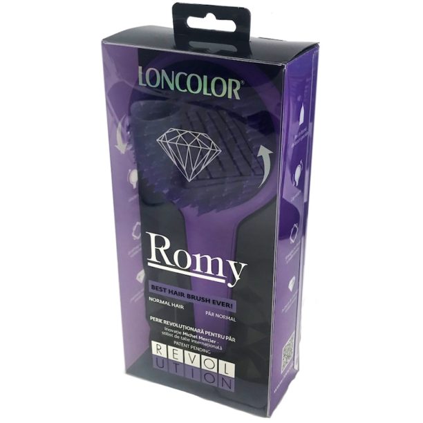 Четка за коса  Romy - За нормална коса - Лилав Loncolor