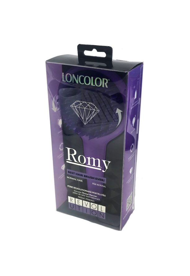 Четка за коса  Romy - За нормална коса - Лилав Loncolor