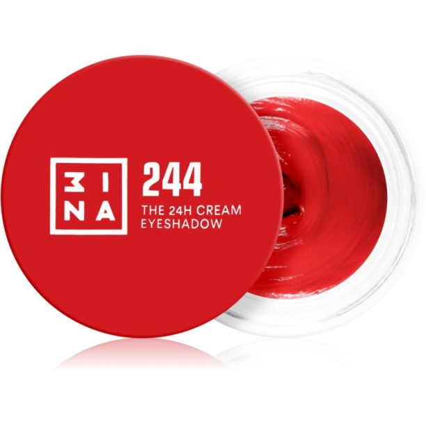 3INA The 24H Cream Eyeshadow кремави сенки са очи цвят 244 Red 3 мл.