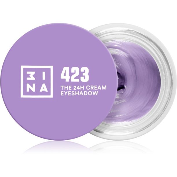 3INA The 24H Cream Eyeshadow кремави сенки са очи цвят 423 Lilac 3 мл. на ниска цена