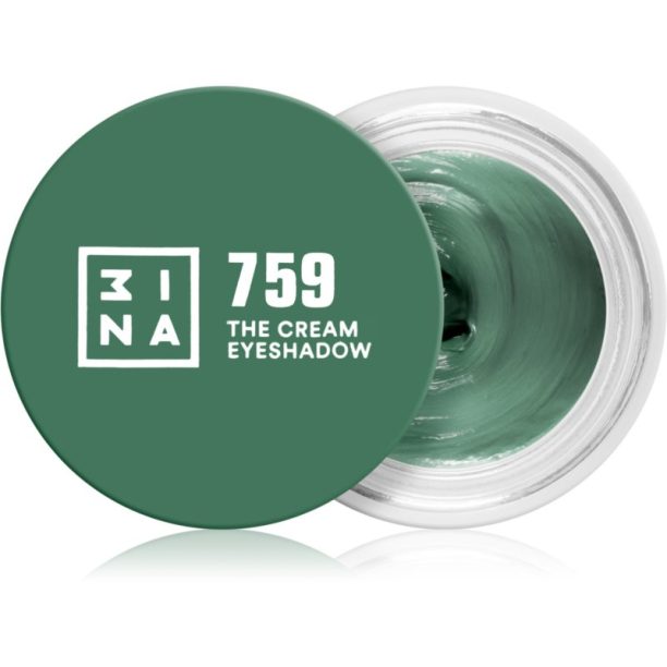 3INA The 24H Cream Eyeshadow кремави сенки са очи цвят 759 Olive green 3 мл. на ниска цена