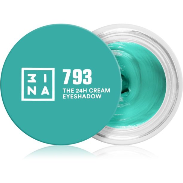 The 24H Cream Eyeshadow 3INA The 24H Cream Eyeshadow кремави сенки са очи цвят 793 Turquoise 3 мл.