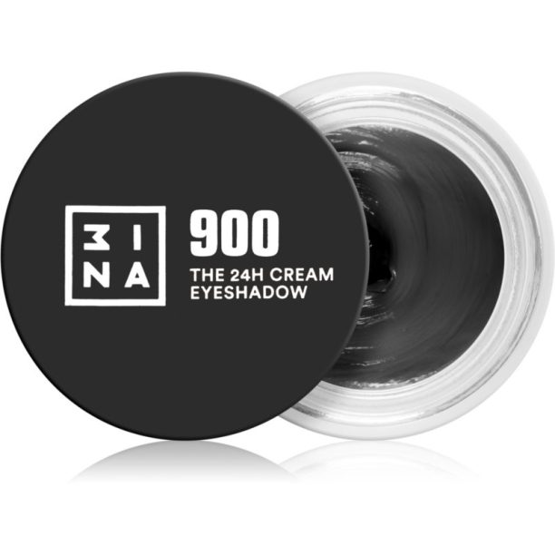 3INA The 24H Cream Eyeshadow кремави сенки са очи цвят 900 Black 3 мл. на ниска цена