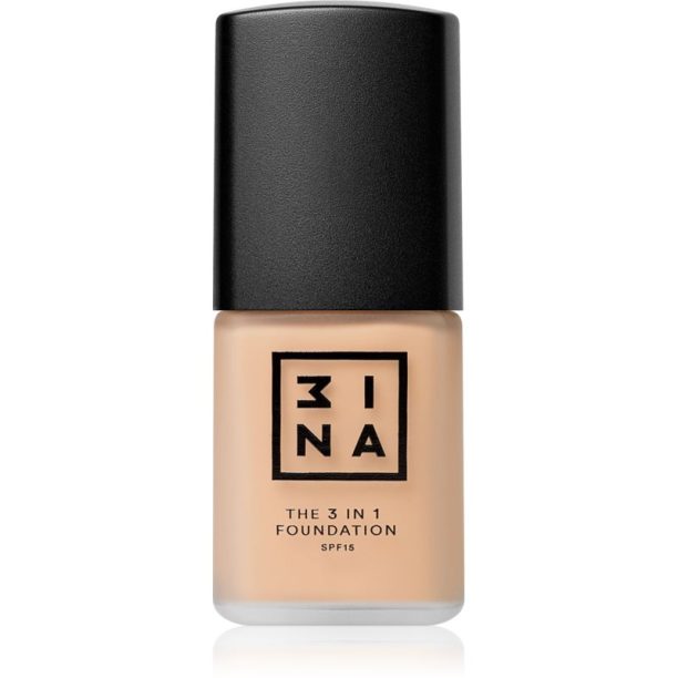 The 3 in 1 Foundation 3INA The 3 in 1 Foundation дълготраен фон дьо тен SPF 15 цвят 207 30 мл.