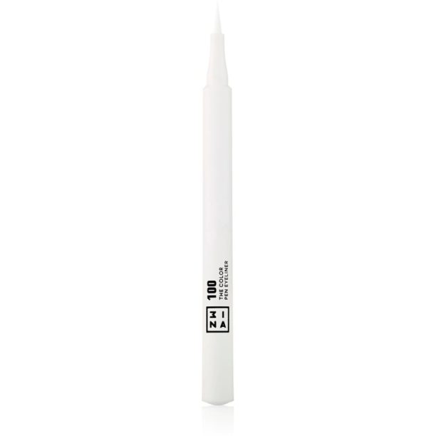 3INA The Color Pen Eyeliner очна линия в писалка цвят 100 - White 1 мл.