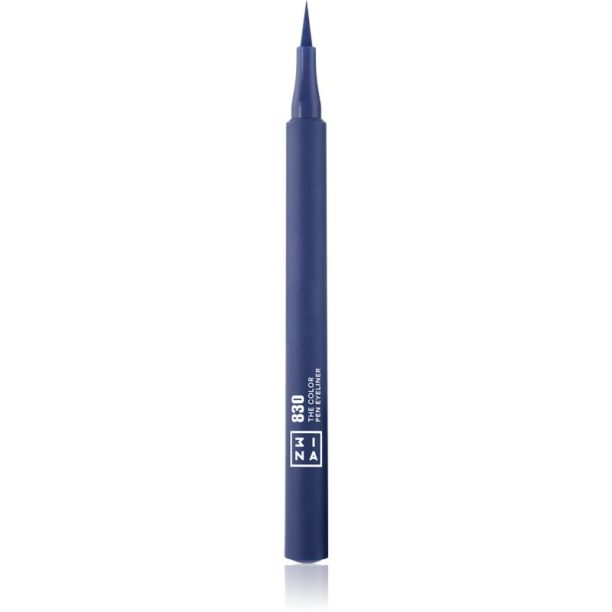 3INA The Color Pen Eyeliner очна линия в писалка цвят 830 - Navy blue 1 мл.