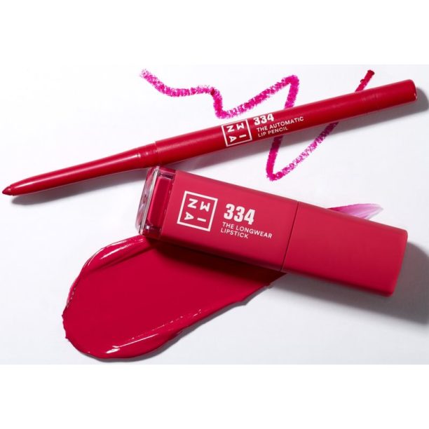 3INA The Longwear Lipstick дълготрайно течно червило цвят 334 - Vivid pink 6 мл. купи на топ цена