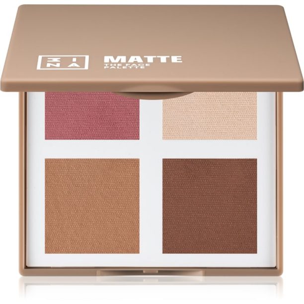 3INA The Matte Face Palette палитра ружове за контуриране 10 гр. на ниска цена