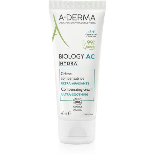 A-Derma Biology хидратиращ и успокояващ крем с 48 часов ефект 40 мл.