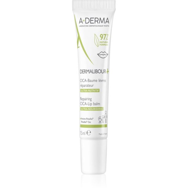 A-Derma Dermalibour+ балсам за устни 15 мл.