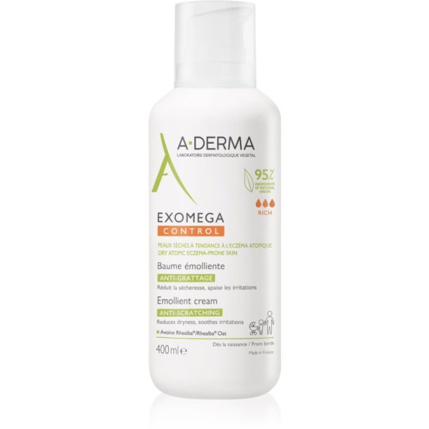 A-Derma Exomega Control Балсам за чувствителна и суха кожа 400 мл.