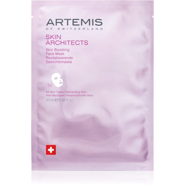 ARTEMIS SKIN ARCHITECTS Skin Boosting платнена маска за лице с енергизиращ ефект 20 мл.