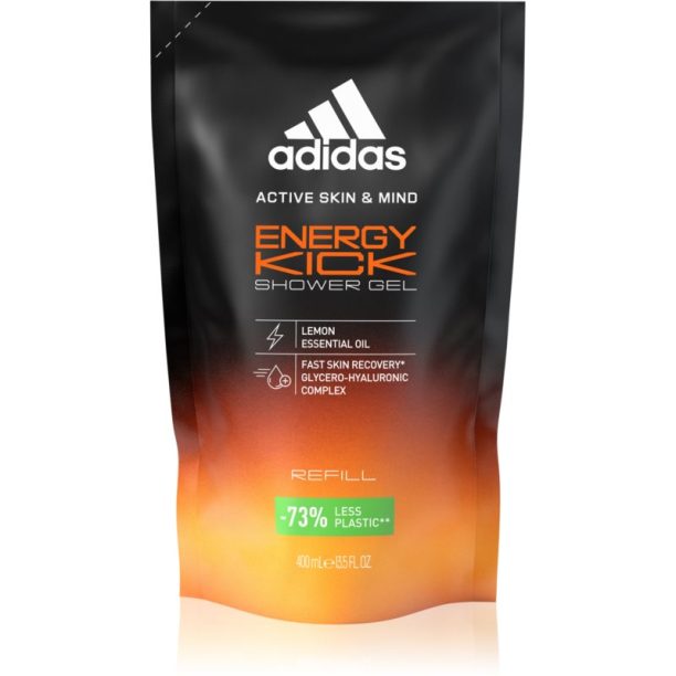 Adidas Energy Kick освежаващ душ гел пълнител 400 мл.