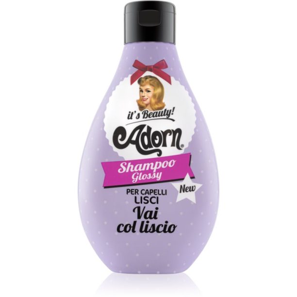 Adorn Glossy Shampoo шампоан за нормална към нежна коса придаващ хидратация и блясък Shampoo Glossy 250 мл.