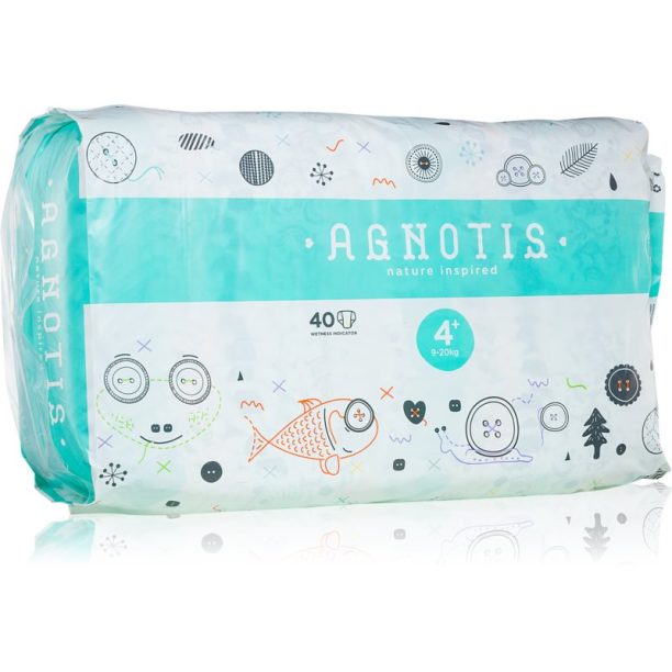 Agnotis Baby Diapers No 4+ еднократни пелени 9-20 kg 40 бр.