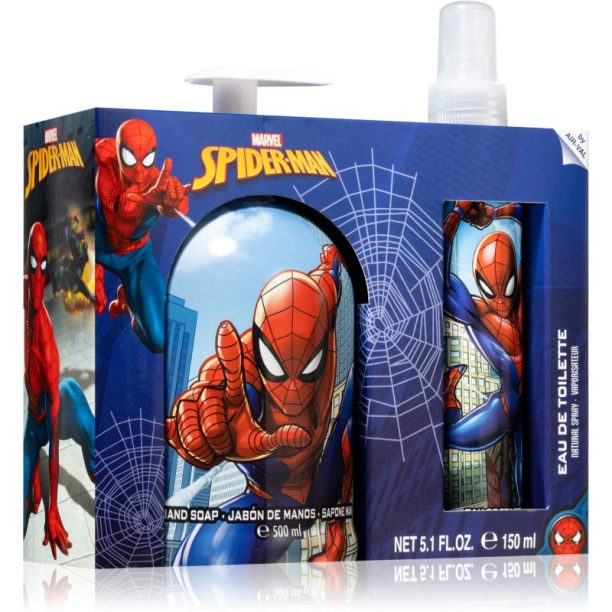 Air Val Spiderman Hand Soap & Eau deToilette Natural Spray подаръчен комплект за деца