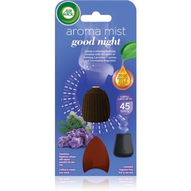 Air Wick Aroma Mist Good Night пълнител за арома дифузери 20 мл.