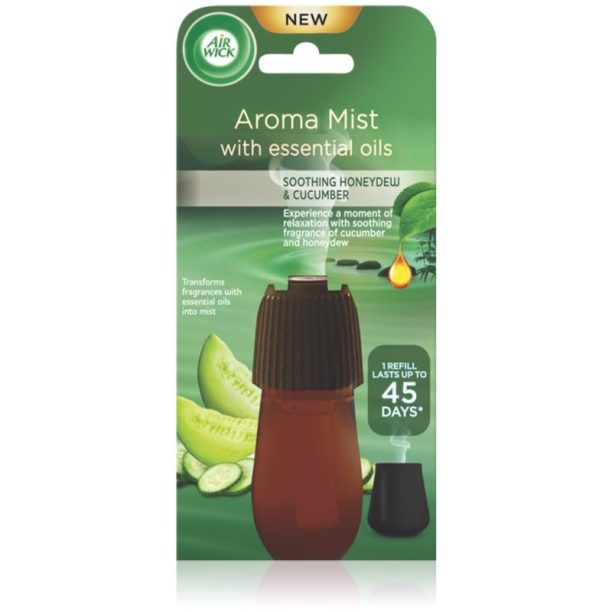 Air Wick Aroma Mist Soothing Honeydew & Cucumber пълнител за арома дифузери 20 мл. на ниска цена