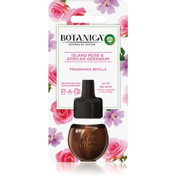 Air Wick Botanica Island Rose & African Geranium пълнител за електрически дифузер с аромат на рози 19 мл. на ниска цена