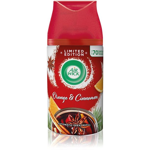 Air Wick Magic Winter Orange & Cinnamon ароматизатор за въздух пълнител 250 мл.