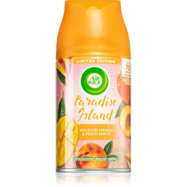 Air Wick Paradise Island Maldives Mango & Peach Spritz ароматизатор за въздух пълнител 250 мл.