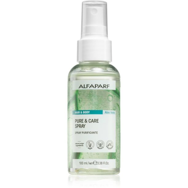 Alfaparf Milano Hair & Body Aloe Vera освежаващ спрей за тяло и коса 100 мл.