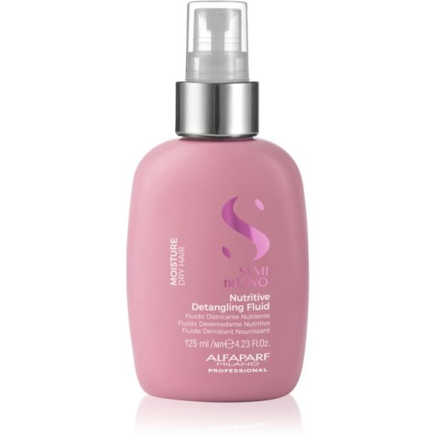 Semi di Lino Moisture Nutritive Detangling Fluid Alfaparf Milano Semi di Lino Moisture Nutritive Detangling Fluid хидратираща грижа без отмиване за по-лесно разресване на косата 125 мл.