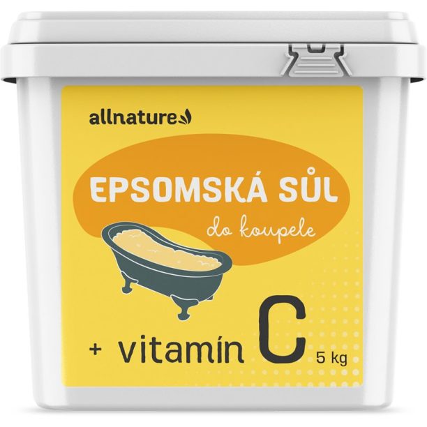 Allnature Epsom salt Vitamin C сол за баня с витамин С 5000 гр.