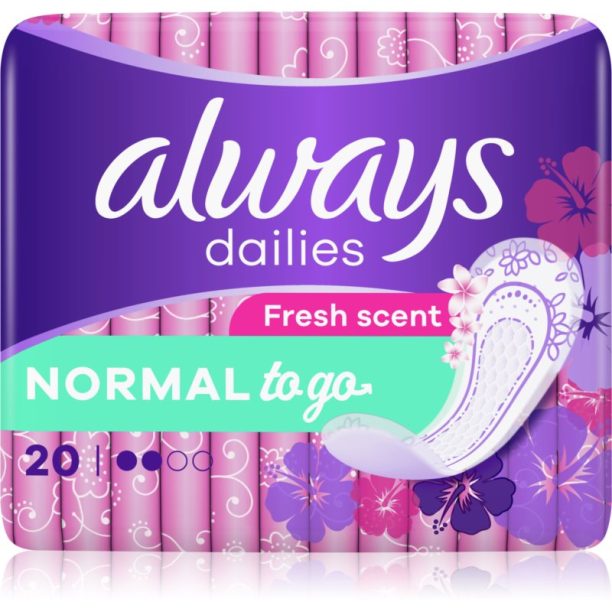 Always Dailies Normal To Go Fresh дамски превръзки 20 бр.