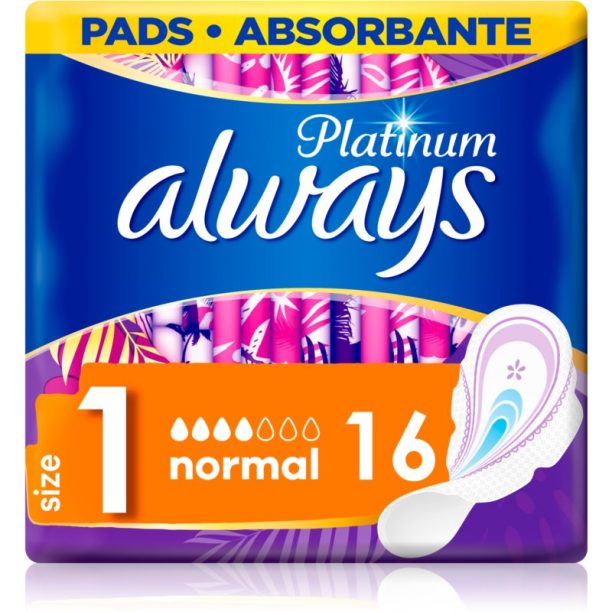 Always Platinum Normal Size 1 санитарни кърпи 16 бр.