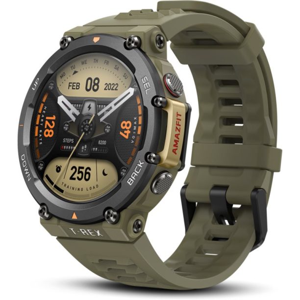 Amazfit T-Rex 2 смарт часовник боя Wild Green