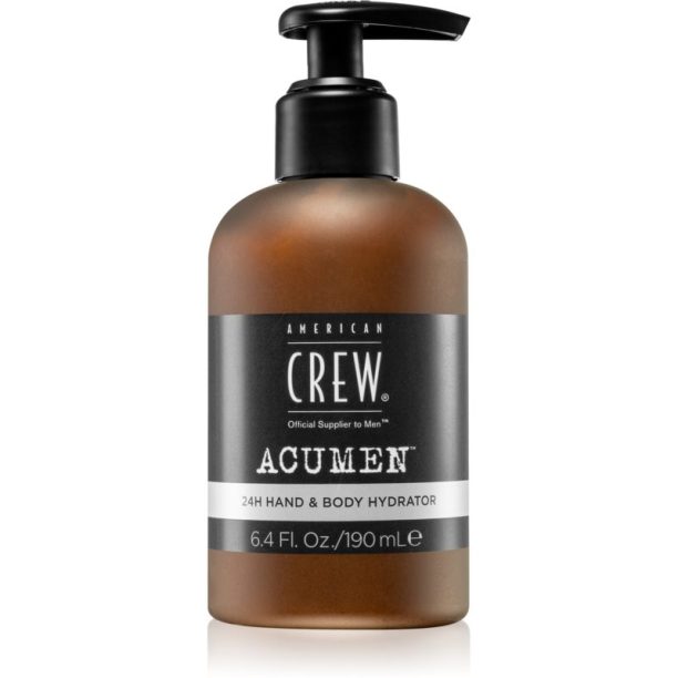 American Crew Acumen 24h Hand & Body Hydrator хидратиращ крем за ръце и тяло за мъже 190 мл.