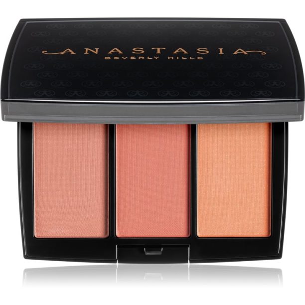 Anastasia Beverly Hills Blush Trio палитра с ружове цвят Peachy Love 9 гр.