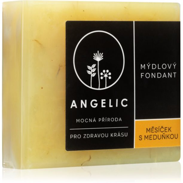 Angelic Soap fondant Calendula & Lemon balm екстра лек натурален сапун 105 гр.