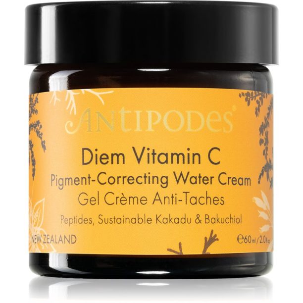 Antipodes Diem Vitamin C Pigment-Correcting Water Cream озаряващ хидратиращ крем против пигментни петна 60 мл. на ниска цена