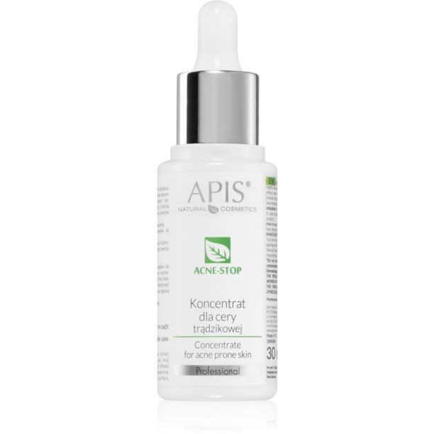 Apis Natural Cosmetics Acne-Stop Professional концентрат за мазна кожа склонна към акне 30 мл. на ниска цена