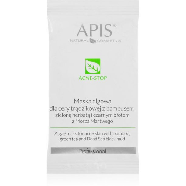 Apis Natural Cosmetics Acne-Stop Professional почистваща и омекотяваща маска за мазна кожа склонна към акне 20 гр. на ниска цена