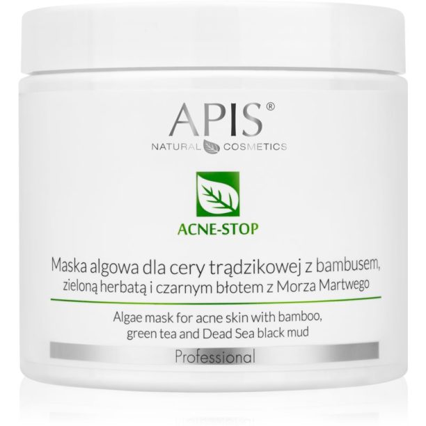 Apis Natural Cosmetics Acne-Stop Professional почистваща и омекотяваща маска за мазна кожа склонна към акне 200 гр.