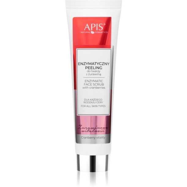 Apis Natural Cosmetics Cranberry Vitality нежен ензимен пилинг 100 мл.