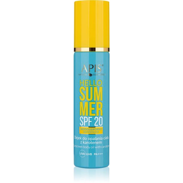 Apis Natural Cosmetics Hello Summer слънцезащитно олио за лице и тяло SPF 20 150 мл. на ниска цена