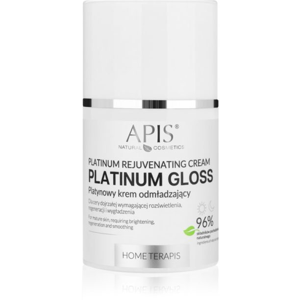 Platinum Gloss Apis Natural Cosmetics Platinum Gloss изглаждащ крем против бръчки за зряла кожа 50 мл.