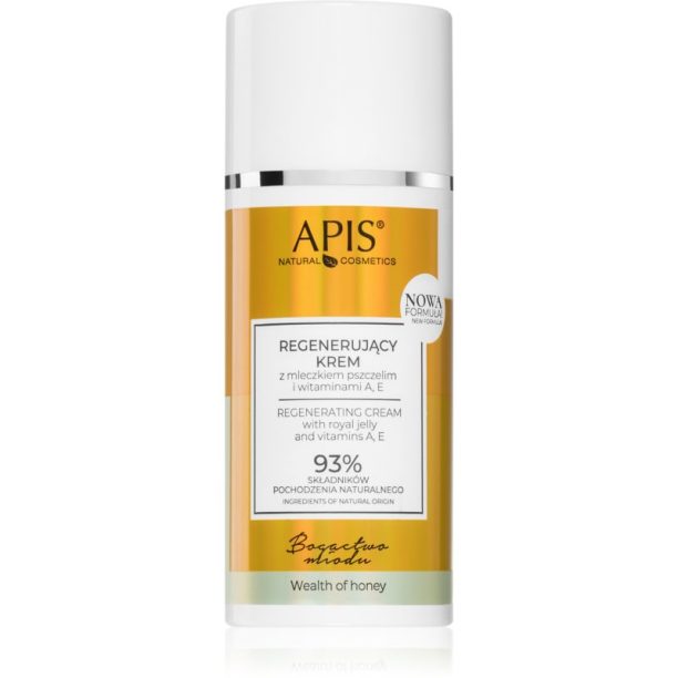 Apis Natural Cosmetics Wealth Of Honey подхранващ регенериращ крем с витамини А и Е 100 мл.