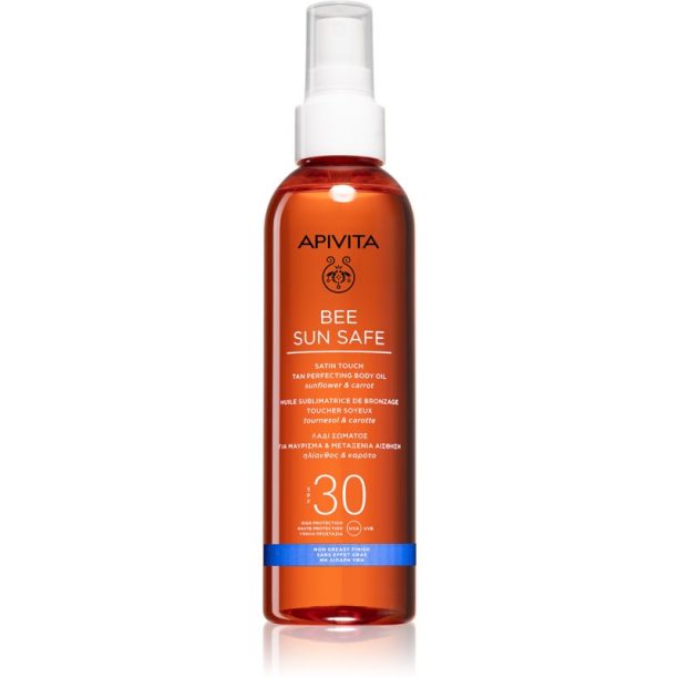 Apivita Bee Sun Safe олио за загар SPF 30 200 мл.