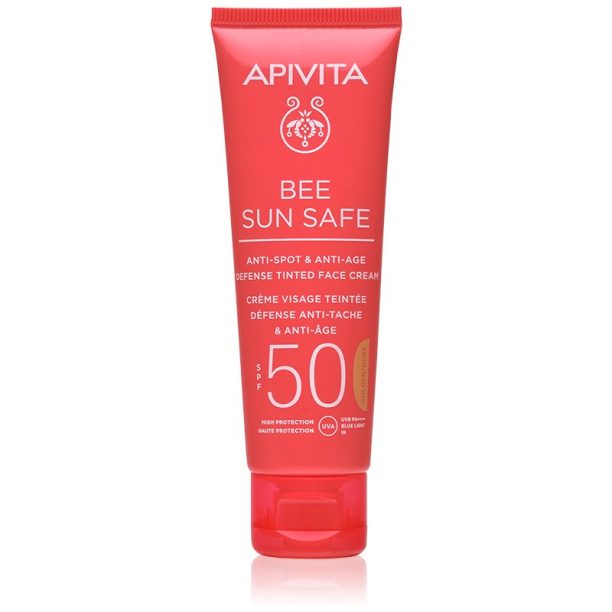 Apivita Bee Sun Safe тониращ крем SPF 50+ 50 мл.