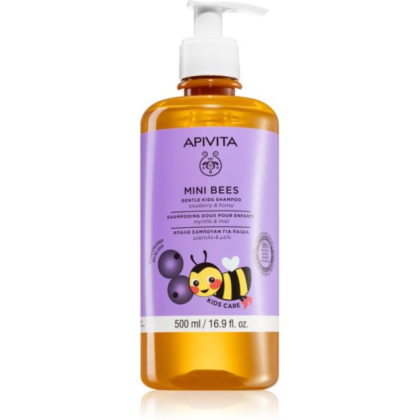 Apivita Kids Mini Bees шампоан за тънка коса за деца 500 мл.