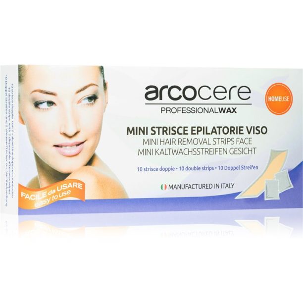 Arcocere Professional Wax Восъчни ленти за епилация за лице за жени  10 бр.