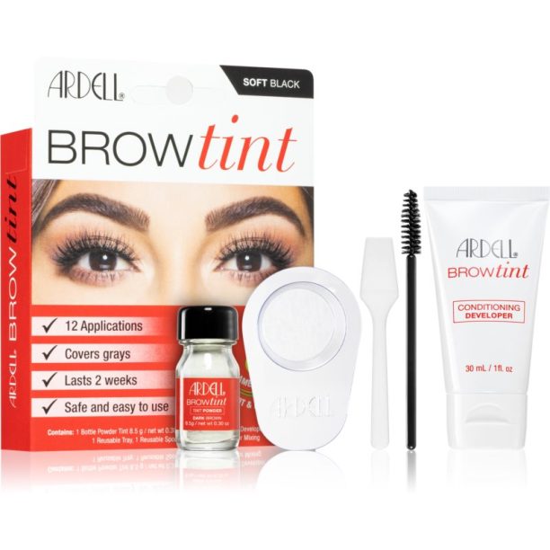 Ardell Brow Tint цвят за вежди цвят Soft Black