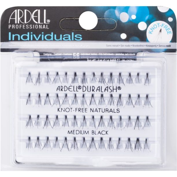 Ardell Individuals лепящи снопчета мигли без възли Medium Black 56 бр.