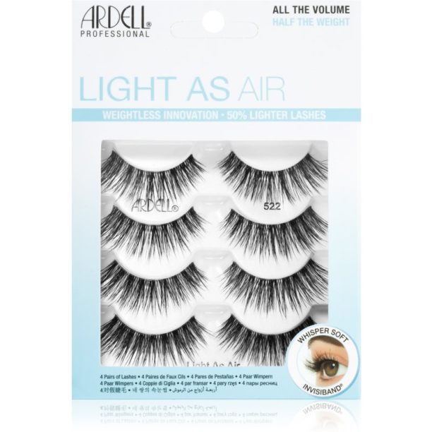 Ardell Light As Air Multipack изкуствени мигли тип 522 2x4 бр.